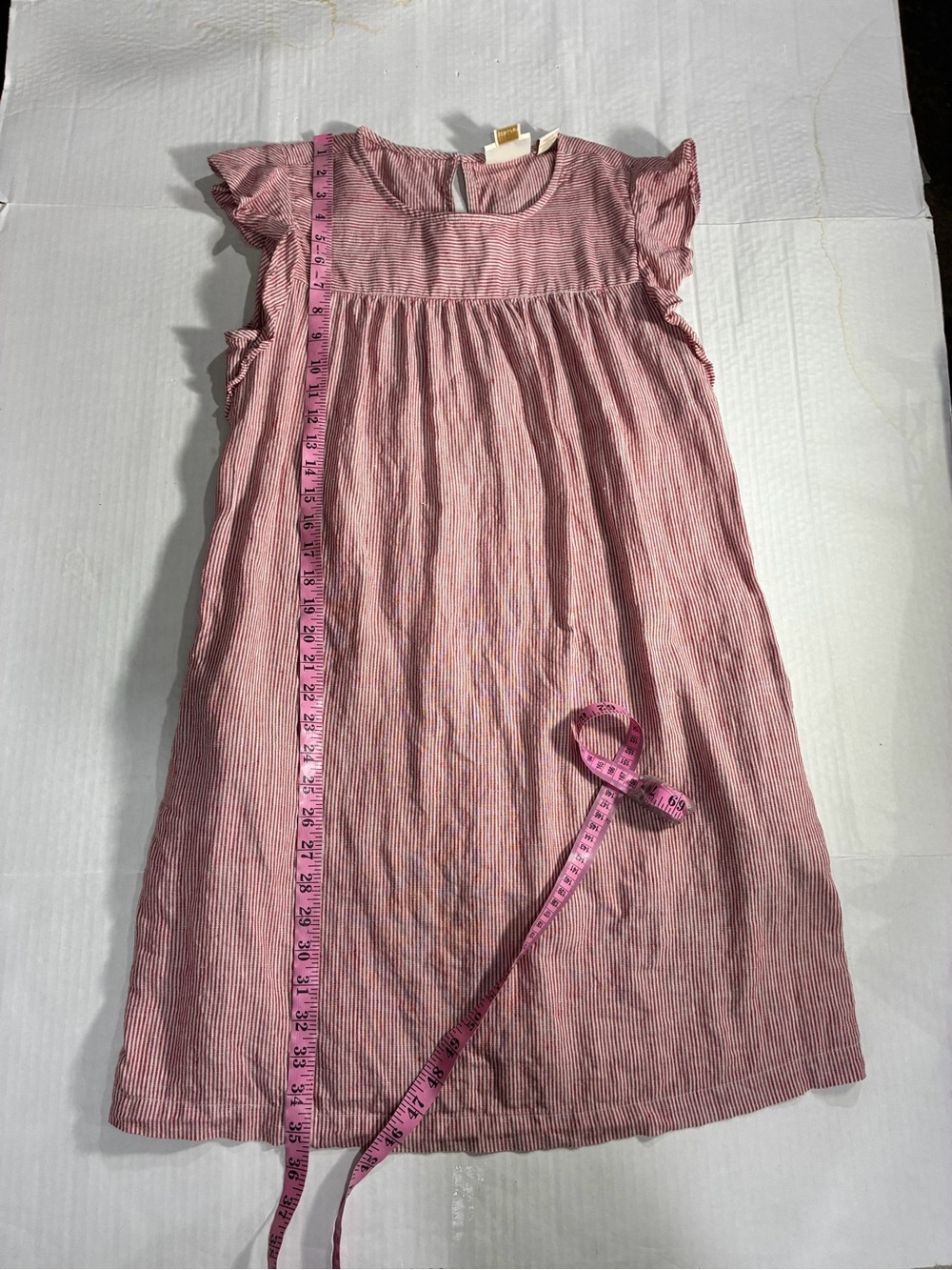 CYNTHIA ROWLEY LINEN STRIPPED DRESS - Picture 5 of 16